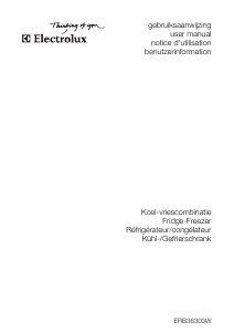 Bedienungsanleitung Electrolux ERB36300W Kühl-gefrierkombination