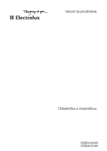 Návod Electrolux ERB36330W Chladnička s mrazničkou