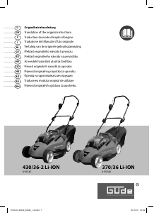 Priručnik Güde 370/36 LI-ION Kosilica