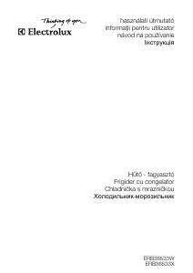Návod Electrolux ERB36533X Chladnička s mrazničkou