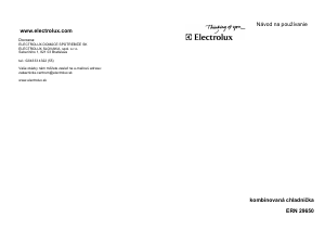 Návod Electrolux ERN29650 Chladnička s mrazničkou