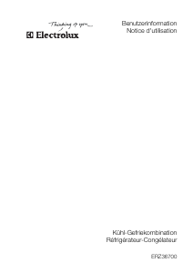 Bedienungsanleitung Electrolux ERZ36700W8 Kühl-gefrierkombination