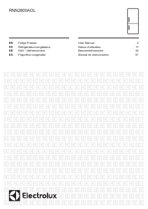 Bedienungsanleitung Electrolux RNN2800AOL Kühl-gefrierkombination