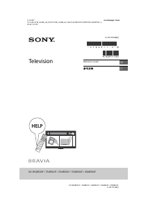 Handleiding Sony Bravia KD-75X8500F LCD televisie