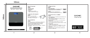 Manual de uso Gadnic BALANZ2X Báscula