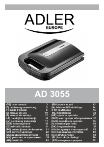 Manual de uso Adler AD 3055 Grill de contacto