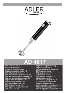 Instrukcja Adler AD 4617w Blender ręczny