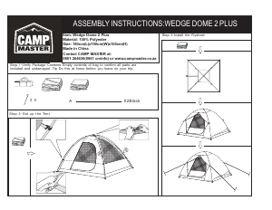 Manual Camp Master Wedge Dome 2 Plus Tent