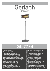 Käyttöohje Gerlach GL 7734 Patiolämmitin