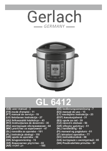 Instrukcja Gerlach GL 6412 Szybkowar