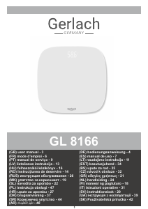 Manual de uso Gerlach GL 8166 Báscula