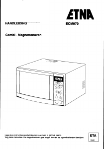 Handleiding ETNA ECM970 Magnetron