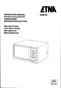 Handleiding ETNA ESM100 Magnetron