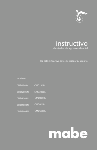 Manual de uso Mabe CMD500BN Calentador de agua