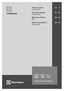 Manuál Electrolux CIR60430CB Varná deska