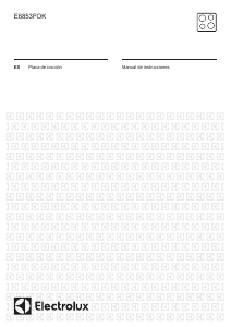 Manual de uso Electrolux E6853FOK Placa