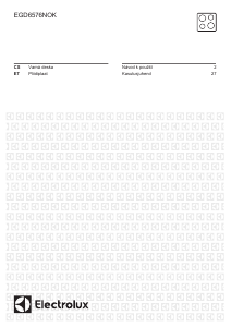 Manuál Electrolux EGD6576NOK Varná deska