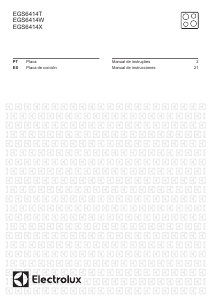 Manual Electrolux EGS6414X Placa