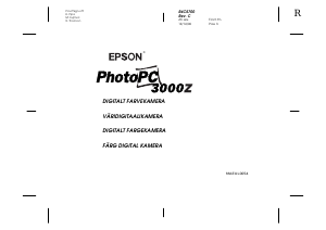 Käyttöohje Epson PhotoPC 3000Z Digitaalikamera