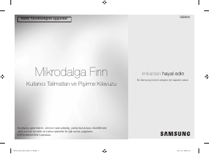Kullanım kılavuzu Samsung GE83X/AND Mikrodalga