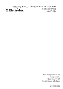 Bruksanvisning Electrolux EHC60060X Häll