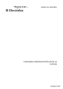 Priručnik Electrolux EHD60100P Ploča za kuhanje