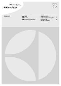 Manual Electrolux EHD60100P Placa