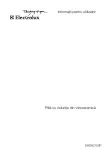 Manual Electrolux EHD60100P Plită