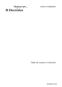 Mode d’emploi Electrolux EHD60127IS Table de cuisson