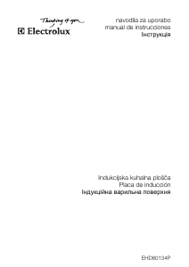 Manual de uso Electrolux EHD60134P Placa