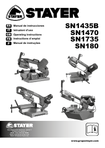 Manual Stayer SN 1470 Serra de fita