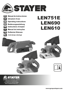Mode d’emploi Stayer LEN 610 Ponceuse à bande