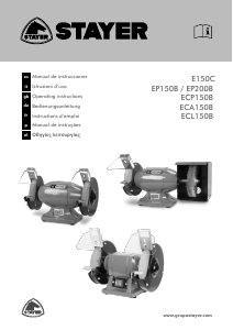 Manual Stayer ECP 150 B Bench Grinder