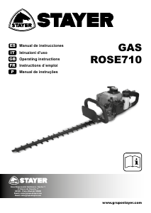 Handleiding Stayer Gas Rose 710 Heggenschaar