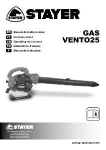 Manual Stayer Gas Vento 25 Soprador de folhas