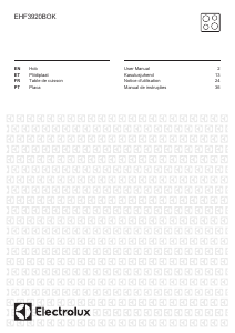 Manual Electrolux EHF3920BOK Hob