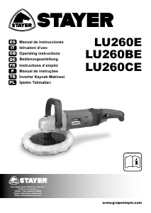Manual de uso Stayer LU 260 CE Pulidora