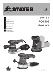 Manual de uso Stayer RO 150 E Lijadora excéntrica