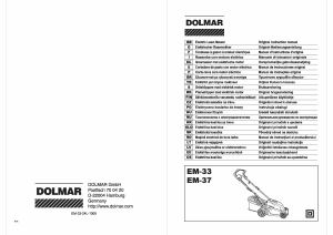 Handleiding Dolmar EM-33 Grasmaaier