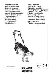 Manuale Dolmar EM-4818 Rasaerba