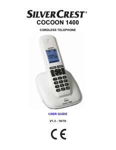 Handleiding SilverCrest COCOON 1400 Draadloze telefoon