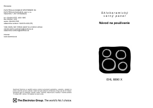 Návod Electrolux EHL6690X Pánt