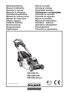 Manual de uso Dolmar PM-5360 S3 Cortacésped
