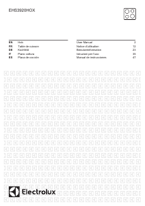 Manual de uso Electrolux EHS3920HOX Placa