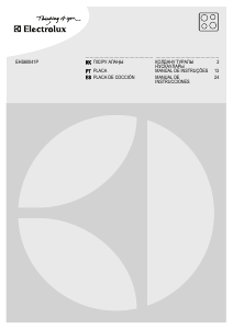 Manual Electrolux EHS60041P Placa