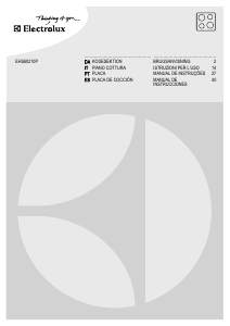 Manual Electrolux EHS60210P Placa