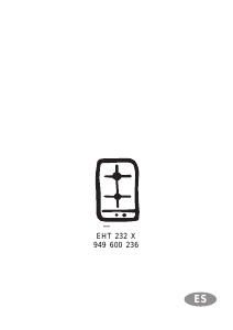 Manual de uso Electrolux EHT332X Placa