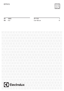 Manual Electrolux EIT913 Hob