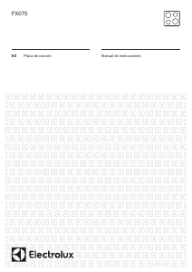 Manual de uso Electrolux FX075OV Placa