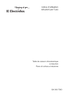 Manuale Electrolux GK583TSIO Piano cottura